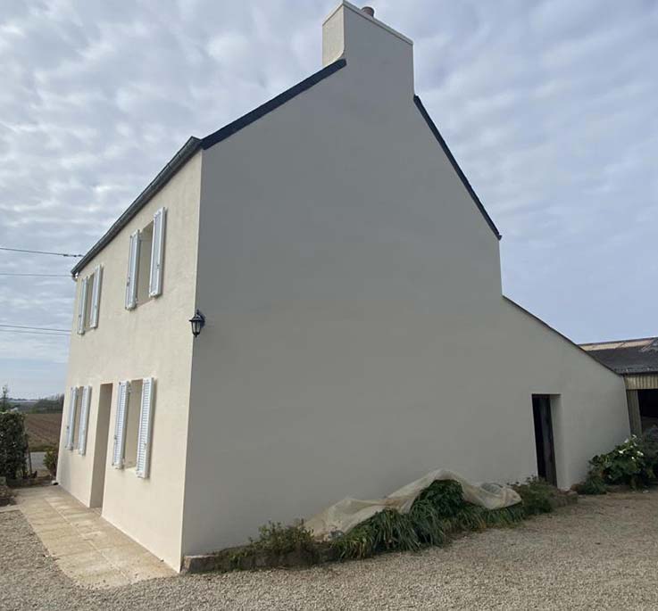 Ravalement de maison terminé